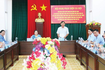 Vai trò của Mặt trận Tổ quốc và các tổ chức chính trị - xã hội tỉnh Phú Yên trong công tác giám sát và phản biện xã hội