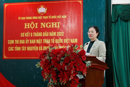 Cụm thi đua Uỷ ban MTTQ Việt Nam các tỉnh Tây Nguyên và Duyên hải miền Trung sơ kết công tác 6 tháng đầu năm