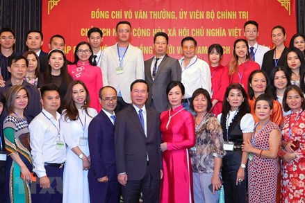 Chủ tịch nước Võ Văn Thưởng gặp gỡ kiều bào Việt Nam tại Áo và châu Âu