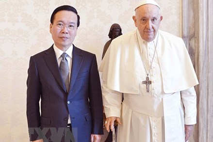 Chủ tịch nước Võ Văn Thưởng thăm Tòa thánh Vatican, hội kiến Giáo hoàng Francis