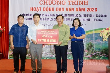 Lào Cai: Triển khai nhiều hoạt động dân vận ý nghĩa hướng về vùng khó khăn