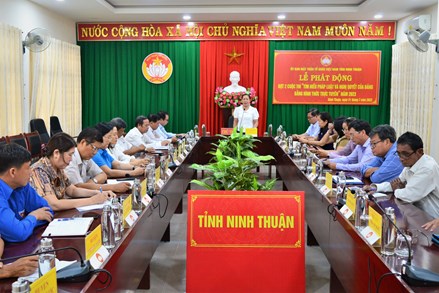 Ninh Thuận: Tìm hiểu pháp luật và Nghị quyết của Đảng