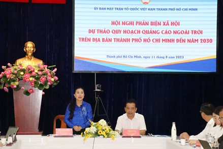 Thành phố Hồ Chí Minh: Hội nghị phản biện xã hội dự thảo quy hoạch Quảng cáo ngoài trời trên địa bàn đến năm 2023