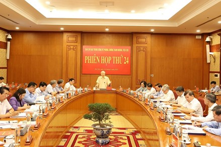 Tổng Bí thư Nguyễn Phú Trọng chủ trì Phiên họp thứ 24 Ban Chỉ đạo Trung ương về phòng, chống tham nhũng, tiêu cực