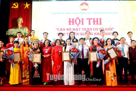 Uỷ ban MTTQ Việt Nam tỉnh Tuyên Quang tổ chức Hội thi “Cán bộ Mặt trận cơ sở giỏi” năm 2023