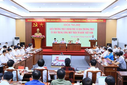 15 năm thực hiện Quy chế phối hợp công tác giữa Chính phủ và UBTƯ MTTQ Việt Nam