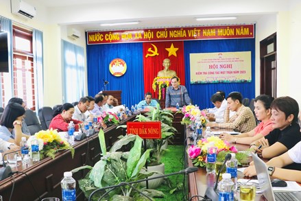 Cụm thi đua các tỉnh Tây Nguyên và Duyên hải miền Trung kiểm tra công tác Mặt trận năm 2023 tại tỉnh Đắk Nông
