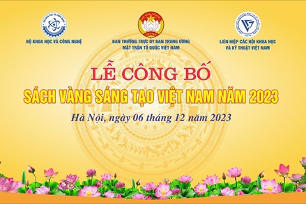 Thông tin báo chí Lễ công bố Sách vàng Sáng tạo Việt Nam năm 2023