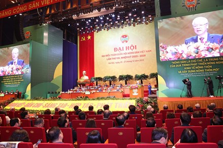 Phát biểu của Tổng Bí thư Nguyễn Phú Trọng tại Đại hội đại biểu Hội Nông dân Việt Nam