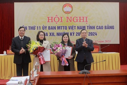 Ủy ban MTTQ Việt Nam tỉnh Cao Bằng có nữ Phó Chủ tịch mới