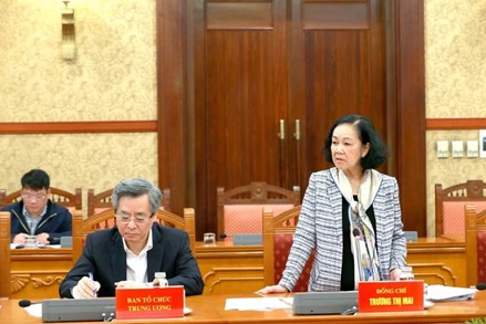 Thường trực Ban Bí thư Trương Thị Mai chủ trì Hội nghị giao ban công tác quý IV/2023