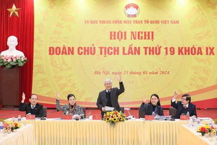 Hội nghị Đoàn Chủ tịch Ủy ban Trung ương MTTQ Việt Nam lần thứ 19, Khóa IX, nhiệm kỳ 2019-2024