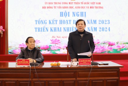 Phó Chủ tịch Nguyễn Hữu Dũng dự Hội nghị tổng kết hoạt động năm 2023 của Hội đồng Tư vấn Khoa học, Giáo dục và Môi trường