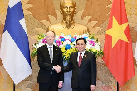 Chủ tịch Quốc hội Vương Đình Huệ: Vun đắp quan hệ Việt Nam - Phần Lan vì lợi ích thiết thực của người dân hai nước