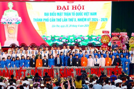 Đại hội đại biểu MTTQ Việt Nam thành phố Cần Thơ lần thứ X, nhiệm kỳ 2024-2029: “Đoàn kết - Dân chủ - Sáng tạo - Phát triển“