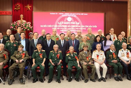 Hà Nội: Gặp mặt, tri ân các chiến sĩ tham gia Chiến dịch Điện Biên Phủ