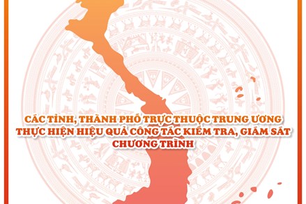 Các tỉnh, thành phố trực thuộc Trung ương thực hiện hiệu quả công tác kiểm tra, giám sát chương trình