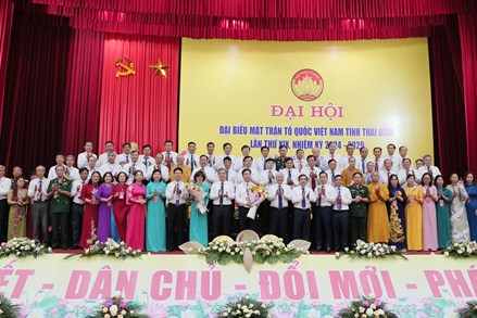 Chủ tịch Đỗ Văn Chiến dự Đại hội đại biểu MTTQ Việt Nam tỉnh Thái Bình lần thứ XIX, nhiệm kỳ 2024-2029