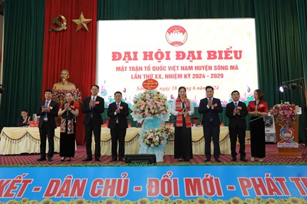 Sơn La: Đại hội đại biểu MTTQ Việt Nam huyện Sông Mã lần thứ XX, nhiệm kỳ 2024-2029