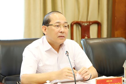 Phó Chủ tịch Hoàng Công Thủy cho ý kiến vào nội dung Đại hội đại biểu MTTQ Việt Nam tỉnh Lào Cai lần thứ XVI, nhiệm kỳ 2024-2029
