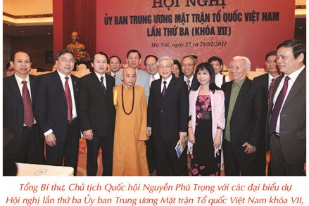 Phát biểu của Tổng Bí thư Nguyễn Phú Trọng tại Hội nghị lần thứ ba Ủy ban Trung ương MTTQ Việt Nam khóa VII, nhiệm kỳ 2009-2014