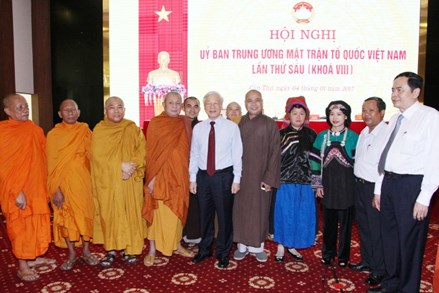 Phát biểu của Tổng Bí thư Nguyễn Phú Trọng tại Hội nghị lần thứ sáu Ủy ban Trung ương Mặt trận Tổ quốc Việt Nam khóa VIII, nhiệm kỳ 2014-2019