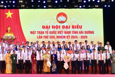 Phó Chủ tịch Trương Thị Ngọc Ánh dự Đại hội Đại biểu MTTQ tỉnh Hải Dương lần thứ XVII, nhiệm kỳ 2024-2029