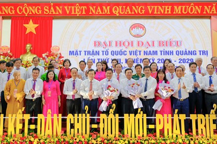 Phó Chủ tịch Nguyễn Hữu Dũng dự Đại hội Đại biểu MTTQ Việt Nam tỉnh Quảng Trị lần thứ XIII, nhiệm kỳ 2024 - 2029