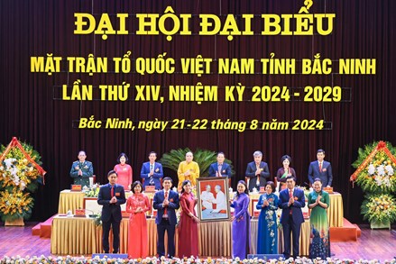 Phó Chủ tịch - Tổng Thư ký Nguyễn Thị Thu Hà dự Đại hội đại biểu MTTQ Việt Nam tỉnh Bắc Ninh lần thứ XIV, nhiệm kỳ 2024-2029