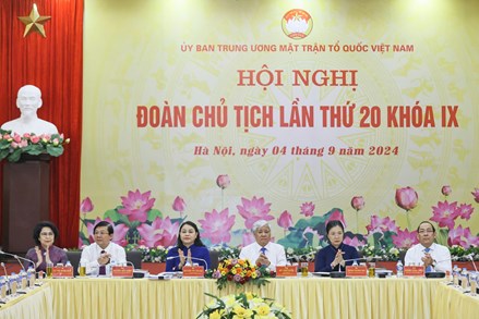 Hội nghị Đoàn Chủ tịch Ủy ban Trung ương MTTQ Việt Nam lần thứ 20, khóa IX, nhiệm kỳ 2019-2024