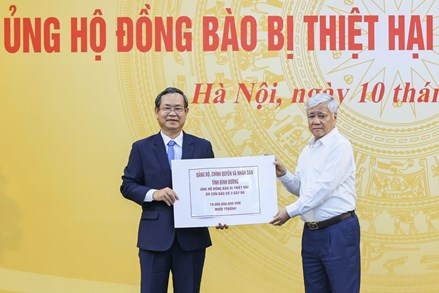 Danh sách các cơ quan, doanh nghiệp, tổ chức, cá nhân nhà hảo tâm và các địa phương ủng hộ tại Lễ phát động ủng hộ đồng bào bị thiệt hại do cơn bão số 3 gây ra