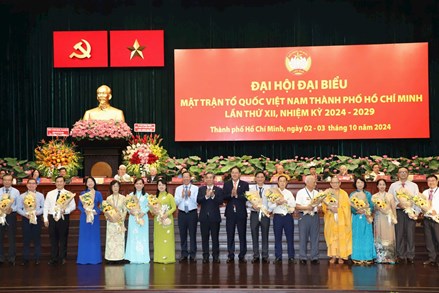 Bế mạc Đại hội đại biểu MTTQ Việt Nam TP Hồ Chí Minh lần thứ XII