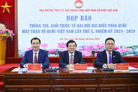 Thông cáo báo chí về Đại hội đại biểu toàn quốc Mặt trận Tổ quốc Việt Nam lần thứ X, nhiệm kỳ 2024 - 2029