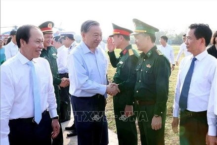 Tổng Bí thư Tô Lâm thăm và làm việc tại huyện đảo Bạch Long Vỹ, Hải Phòng