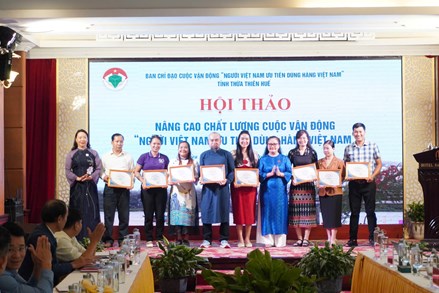 Thừa Thiên Huế: Hội thảo “Nâng cao chất lượng cuộc vận động Người Việt Nam ưu tiên dùng hàng Việt Nam“