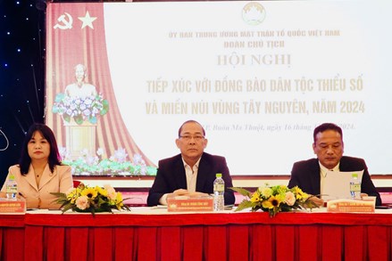 Hội nghị tiếp xúc với đồng bào dân tộc thiểu số và miền núi vùng Tây nguyên năm 2024: Lắng nghe tâm tư, nguyện vọng của đồng bào DTTS