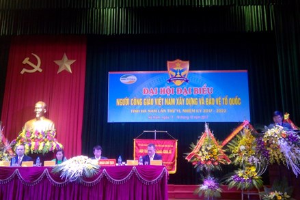 Đại hội đại biểu người Công giáo Việt Nam xây dựng và bảo vệ Tổ quốc tỉnh Hà Nam ​