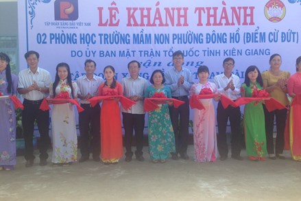 Kiên Giang: Khánh thành phòng học Mầm non tại thị xã Hà Tiên từ nguồn xã hội hóa
