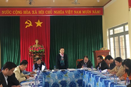 Phó Chủ tịch Trương Thị Ngọc Ánh kiểm tra công tác Mặt trận tại Kon Tum 