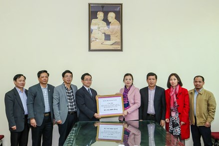 Phó Chủ tịch Trương Thị Ngọc Ánh tiếp nhận ủng hộ từ Đảng bộ Ngoài nước