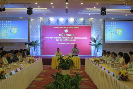 Hội nghị Phản biện xã hội về phương án quy hoạch khai thác Cụm mỏ đá Tân Đông Hiệp