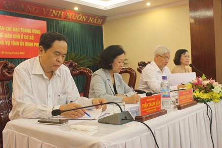 Kiểm tra việc thực hiện quy chế dân chủ ở cơ sở tại Bình Phước