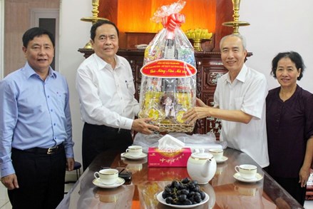 Chủ tịch Trần Thanh Mẫn chúc Tết tại Thành phố Hồ Chí Minh