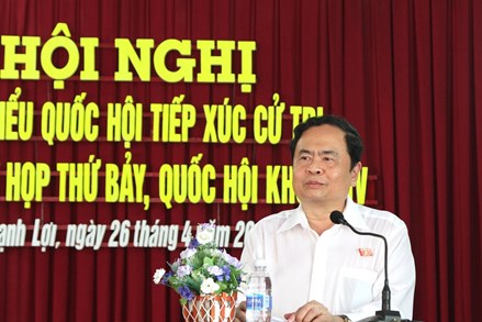Chủ tịch Trần Thanh Mẫn tiếp xúc cử tri tại thành phố Cần Thơ
