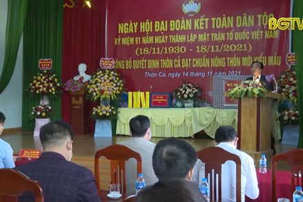 Phó Chủ tịch Ngô Sách Thực dự Ngày hội Đại đoàn kết tại huyện Lạng Giang (Bắc Giang)