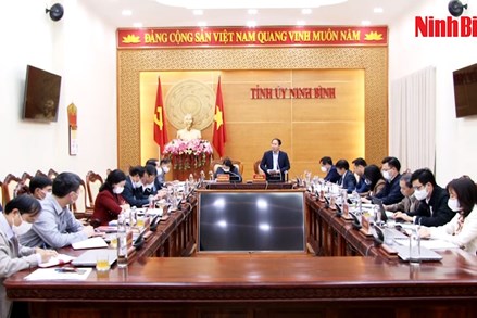 Đoàn khảo sát của Ban Chỉ đạo Đề án Trung ương 5 làm việc tại Ninh Bình