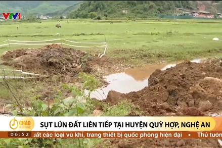 Alo Chào buổi sáng - VTV1 - 20/05/2022 - Sụt lún đất liên tiếp tại huyện Quỳ Hợp, Nghệ An