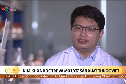 Alo Chào buổi sáng - VTV1 - 19/06/2022 - Nhà khoa học trẻ và mơ ước sản xuất thuốc Việt