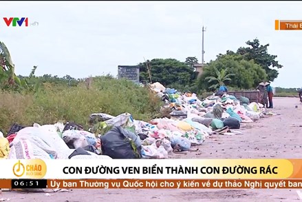 Alo Chào buổi sáng - VTV1 - 17/08/2022 - Con đường ven biển thành con đường rác