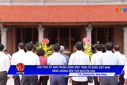 Chủ tịch UBTW MTTQ Việt Nam Đỗ Văn Chiến dâng hương Đền thờ Nguyễn Cao và thăm khu nhà ở xã hội Golden Park (Bắc Ninh)